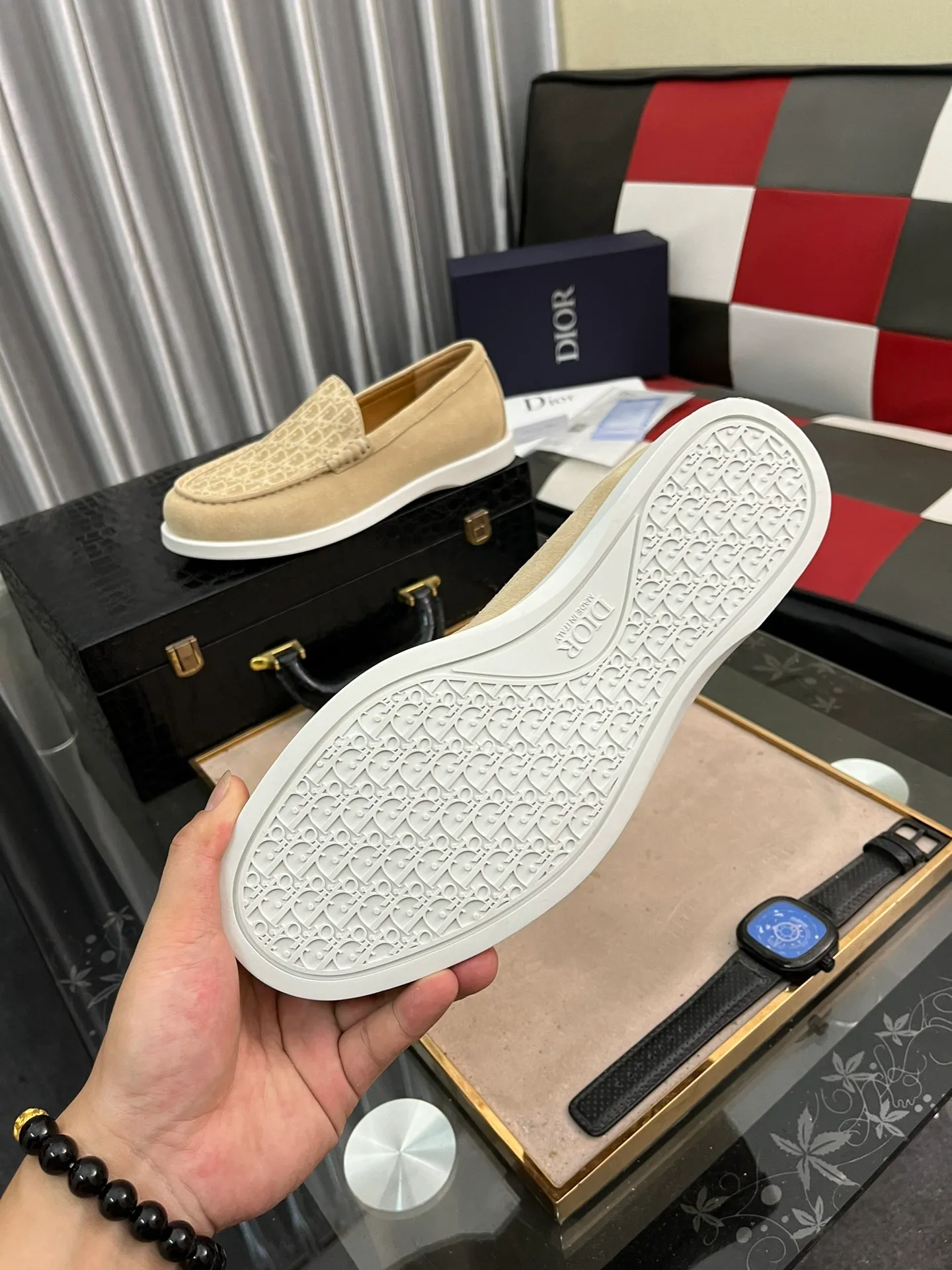 Ex-factory price 440⌚️⌚️[Dior] Dior's 2023 new high-end boutique, men's fashionable casual shoes, quite distinctive, imported soft cowhide leather on the upper + brand printing, a design style, breathable lining, genuine leather insole, soft and comfortable foot feel, original wear-resistant special outsole! Size: 38-443⃣️colors available